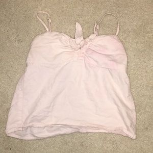 BRANDY MELVILLE toe front light pink tank top